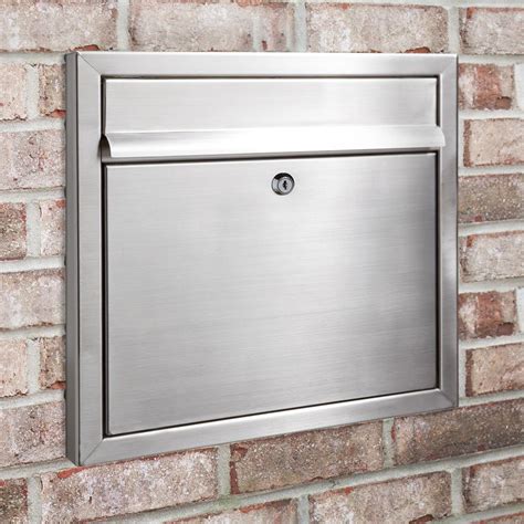 stainless steel wall mounted post box|stainless steel lockable mailbox.